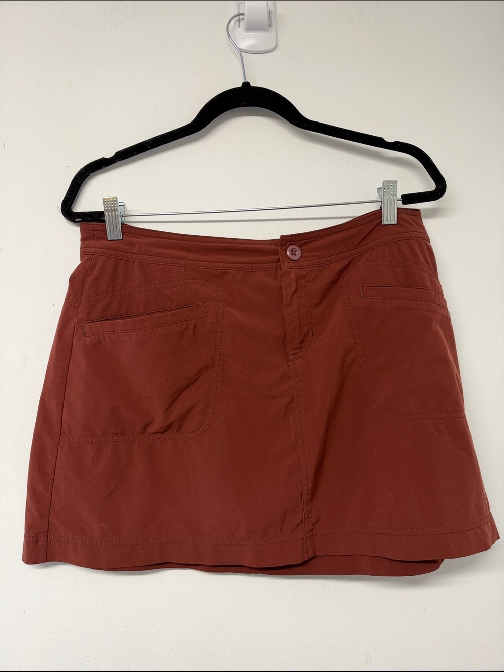 Prana Rust Skort with Front Patch Pockets